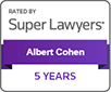 Super Lawyers Albert Cohen 5 Years